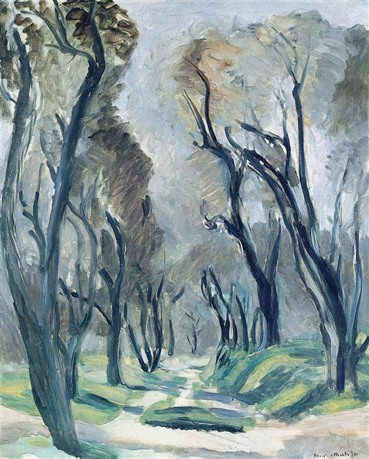 Framed Matisse: Curating Museum-Quality Prints for Modern Spaces - AVENUE OF OLIVE TREES 1952 by Henri Matisse