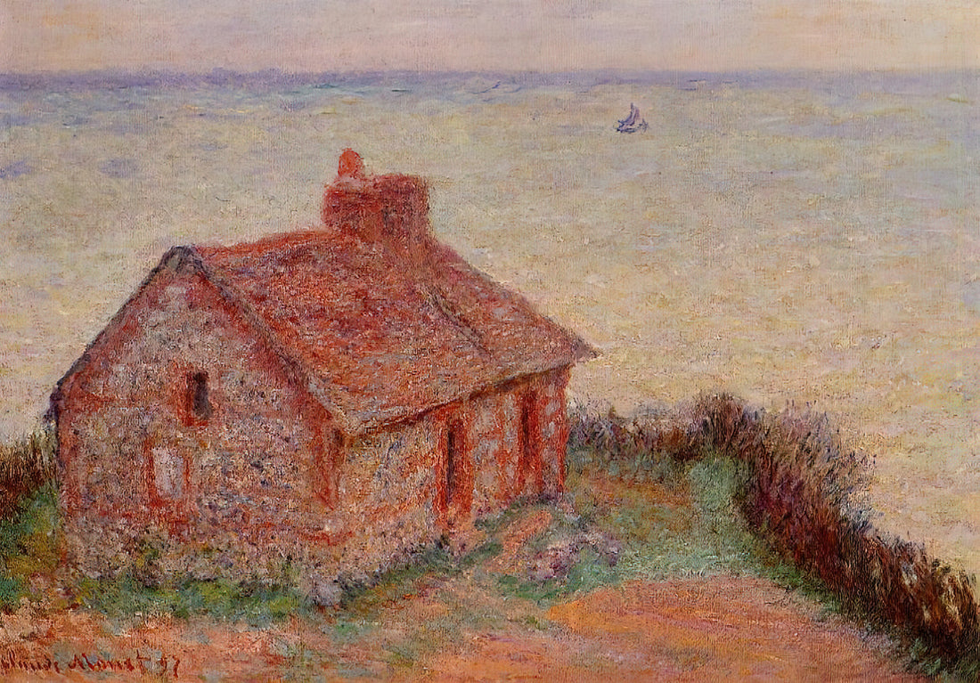 Framed Monet Wall Art: A Curator's Guide to Timeless Impressionist Decor - Customs House, Rose Effect by claude monet