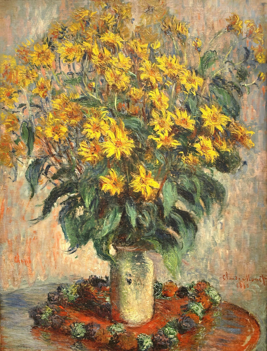 Framed Monet: A Curator's Guide to Displaying Impressionist Masterpieces - Jerusalem Artichokes by claude monet