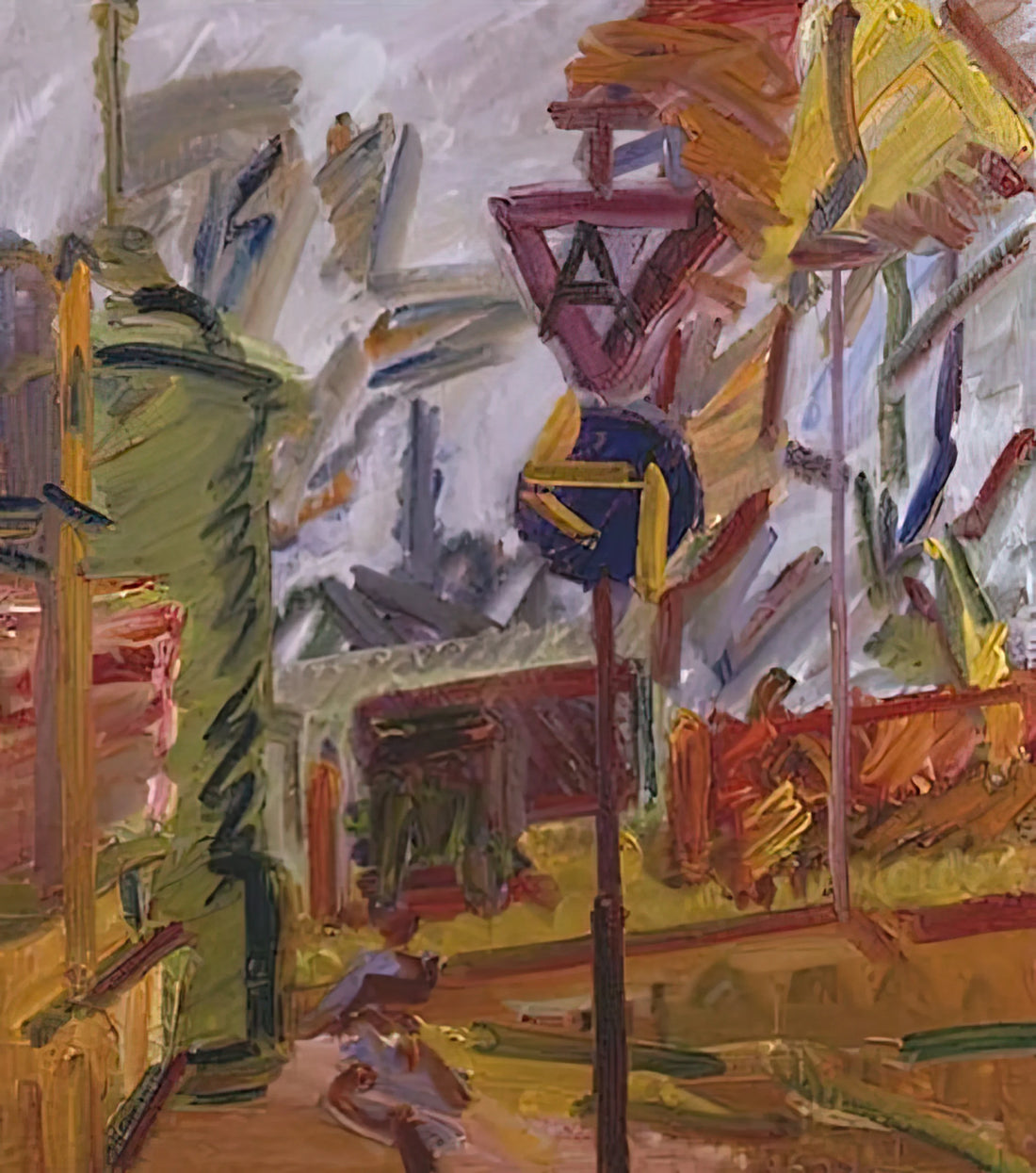 Frank Auerbach: The Painter of London's Raw Energy and Existential Depth - PARK VILLAGE by Frank Auerbach