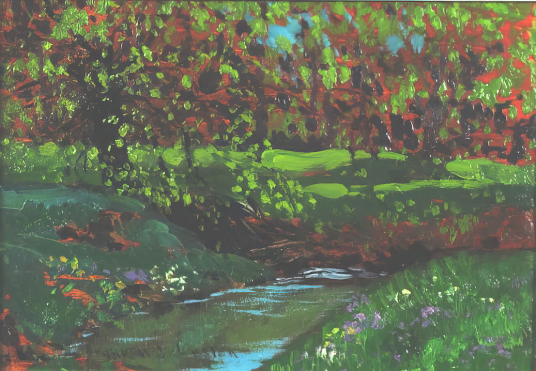Frank H. Johnston Paintings: A Guide to the Canadian Group of Seven Artist's Masterpieces - Green Pool - Post-Impressionism by Frank Johnston