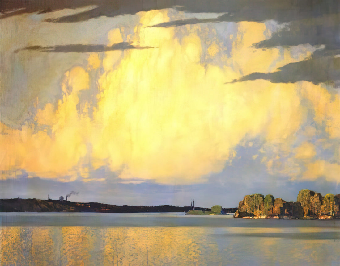 Frank Johnston: The Group of Seven's Master of Atmospheric Canadian Landscapes - Serenity Lake of the Woods - 1922 by Frank Johnston