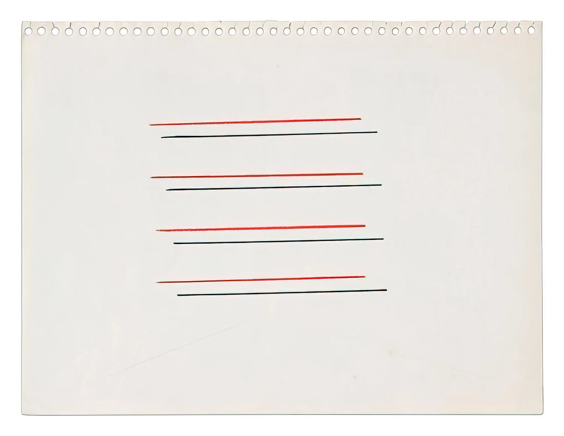 Fred Sandback Drawings: The Minimalist Poetry of Line and Space - Untitled - 1971 by Fred Sandback