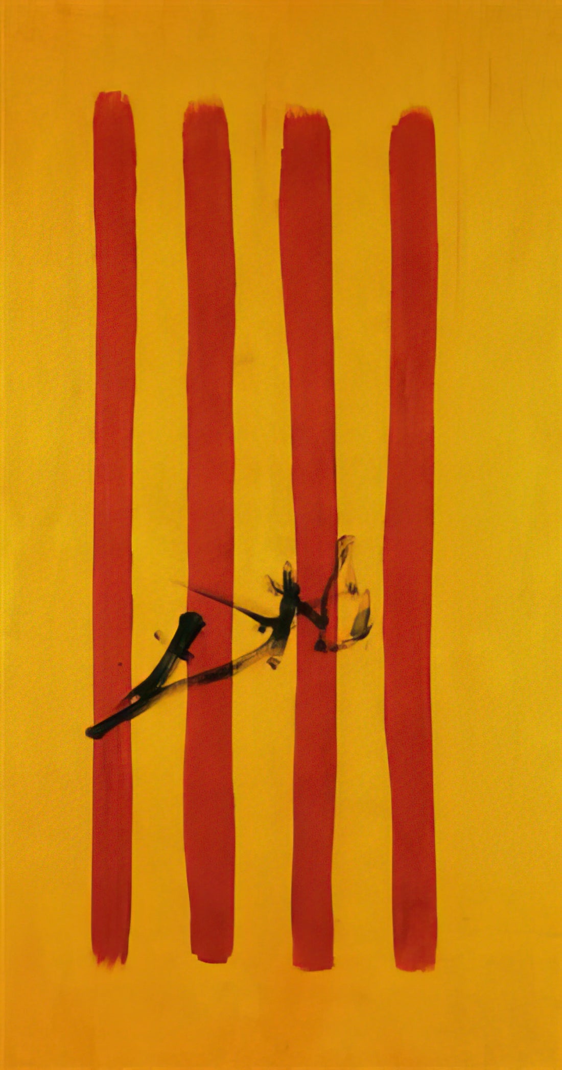 Frida Kahlo, Salvador Dalí, Vincent van Gogh: A Comparative Study of Three Artistic Revolutionaries - THE DALINIAN SENYERA CATALONIAN NATIONAL FLAG by Salvador Dali
