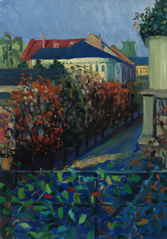 Gabriele Münter Portraits: Expressionist Intimacy and Psychological Depth - BLICK AUS DER BONNER WOHNUNG by Gabriele Munter