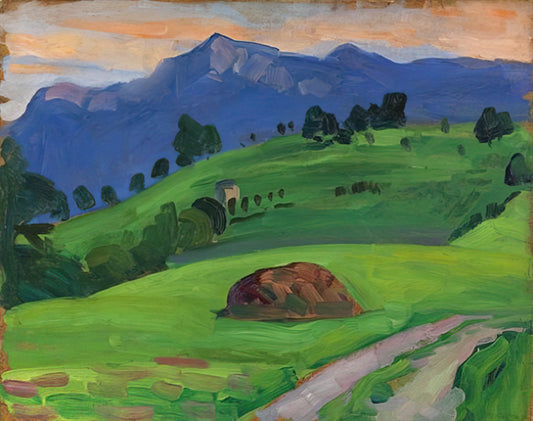 Gabriele Münter Reproduction: Preserving the Legacy of a German Expressionist Pioneer - BERGWIESE 1910 by Gabriele Munter