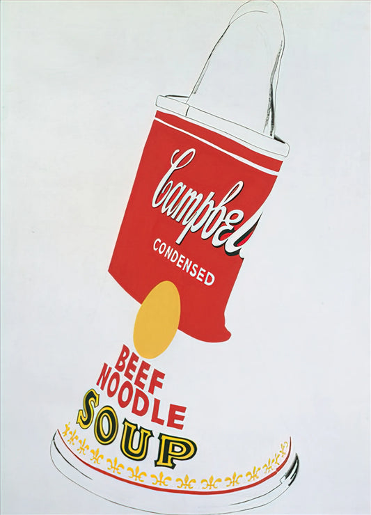 Gagosian Warhol: The Gallery's Enduring Legacy with the Pop Art Icon - Crushed Campbell's Soup Can  Beef Noodle  by Andy Warhol