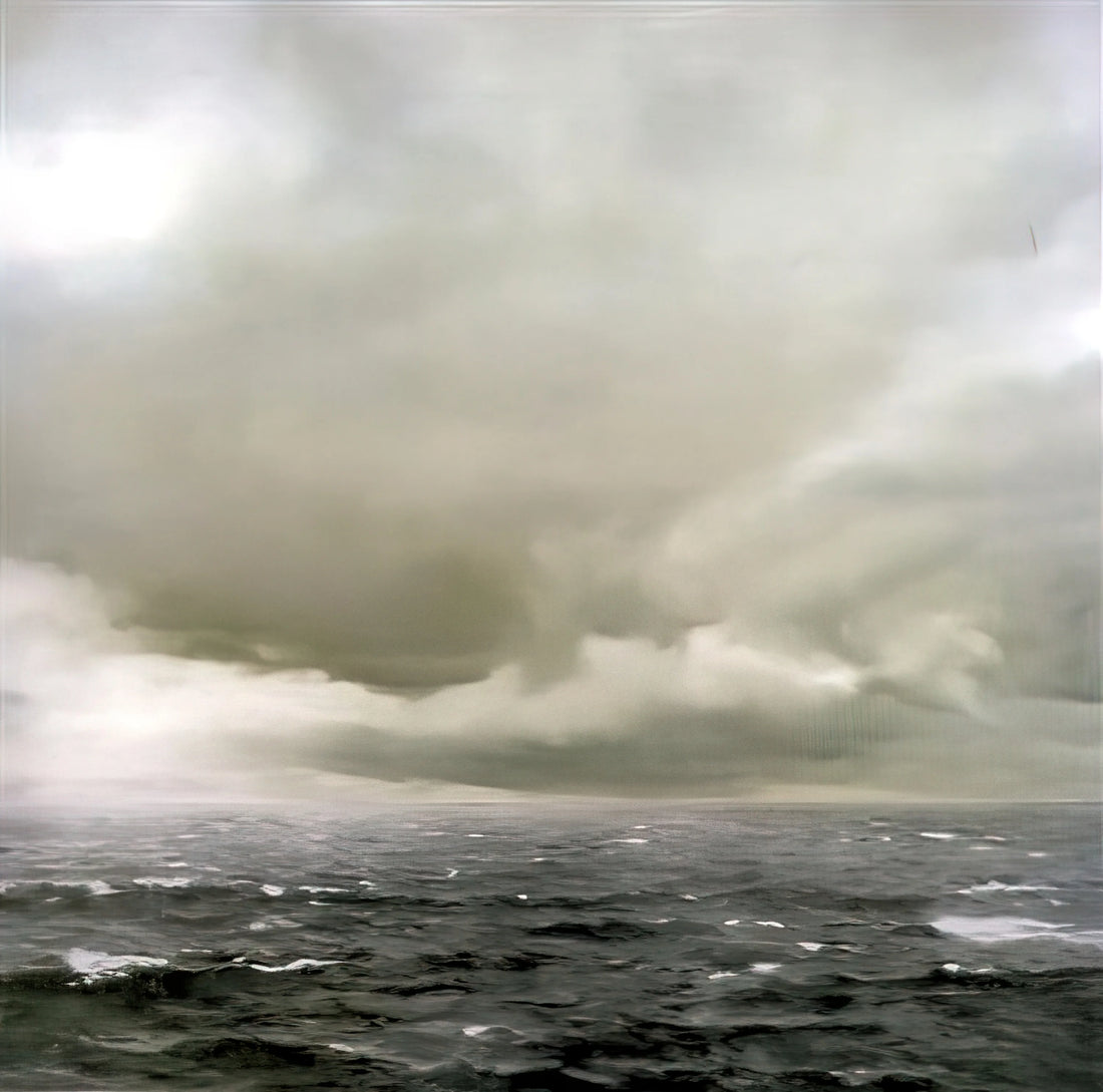 Gerhard Richter Eight Gray: The Spectrum of Absence and Reflection - SEASCAPE CLOUDY by Gerhard Richter