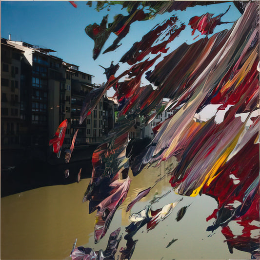 Gerhard Richter Lines: The Abstract Master's Signature Technique and Artistic Philosophy - FIRENZE by Gerhard Richter