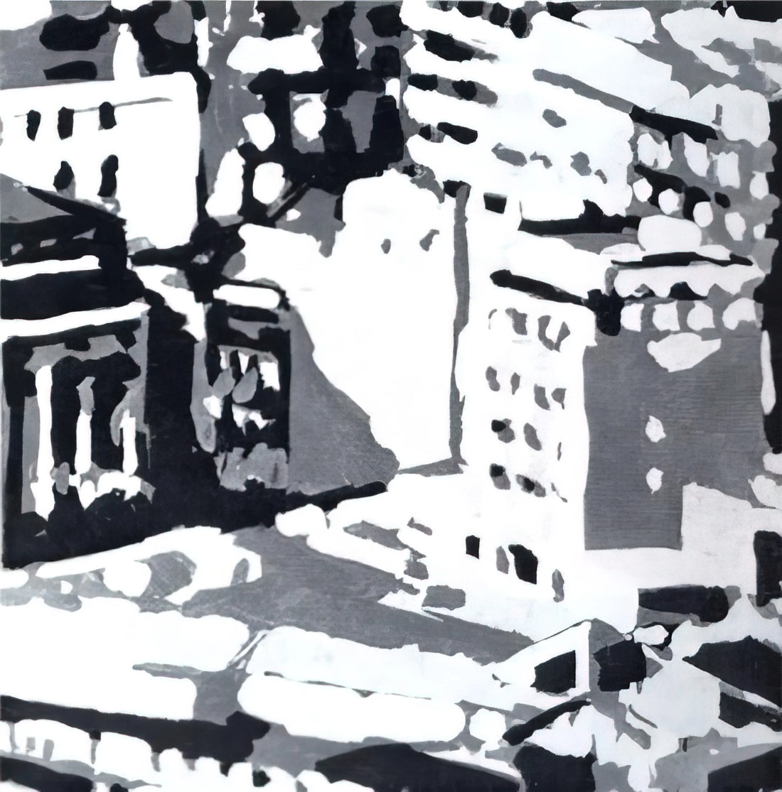 Gerhard Richter New Paintings: The Evolving Legacy of a Contemporary Master - TOWNSCAPE 1969 1 by Gerhard Richter