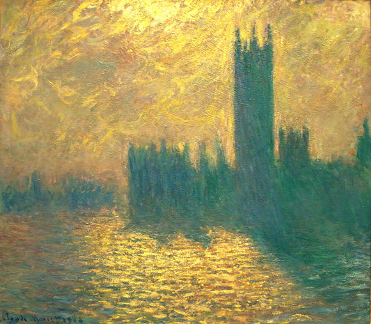 Giclée Monet: The Definitive Guide to Museum-Quality Monet Art Prints - Houses of Parliament by claude monet