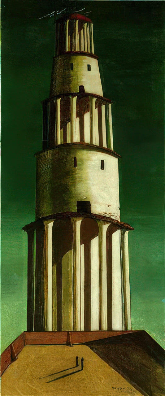 Giorgio de Chirico: The Metaphysical Visionary Who Redefined Modern Art - THE GREAT TOWER 1913 by Giorgio de Chirico
