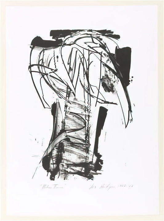 Grace Hartigan Paintings for Sale: A Collector's Guide to Abstract Expressionist Masterpieces - PALM TREES FROM THE SERIES THE ARCHAICS 1966 by Grace Hartigan