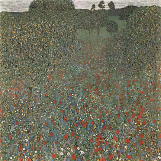 Gustav Klimt 1909: The Golden Year That Redefined Modern Art - POPPY FIELD by Gustav Klimt