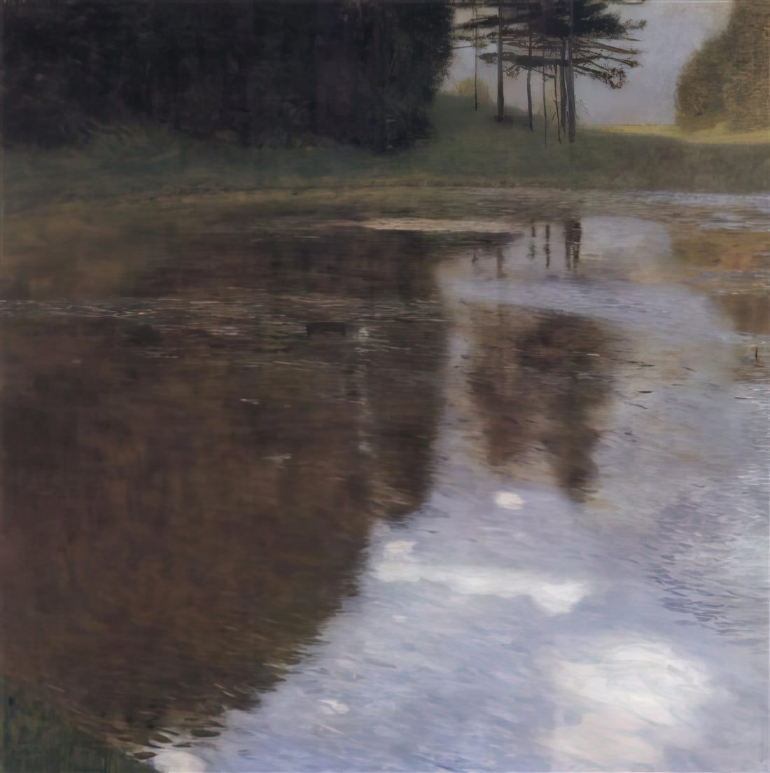 Gustav Klimt IKEA Canvas: Expert Guide to Museum-Quality Prints vs. Mass-Produced Decor - QUIET POND IN THE PARK OF APPEAL by Gustav Klimt