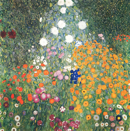 Gustav Klimt Posters for Sale: A Curator's Guide to Acquiring Museum-Quality Prints - FLOWER GARDEN 1907 by Gustav Klimt