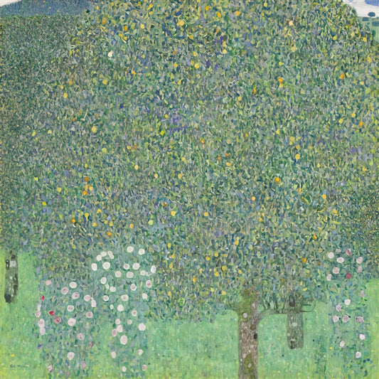 Gustav Klimt: The Golden Visionary of Vienna Secession and Symbolism - ROSES UNDER THE TREES by Gustav Klimt