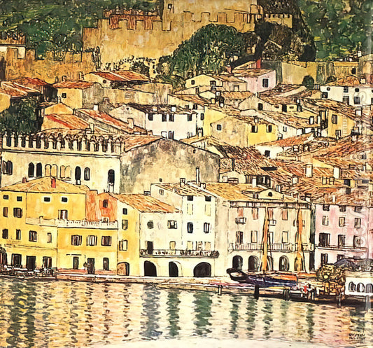 Gustav Klimt: The Visionary of Viennese Modernism and His Enduring Legacy - MALCESINE ON LAKE GARDA by Gustav Klimt