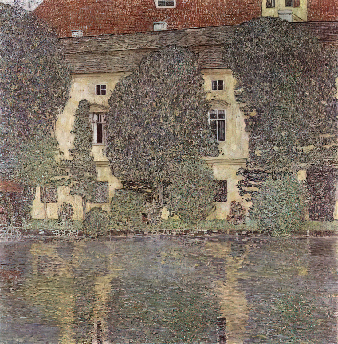 Gustav Klimt: Where Are His Paintings Located Today? - THE SCHLOSS KAMMER ON THE ATTERSEE III 1910 by Gustav Klimt