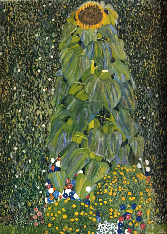 Gustav Klimt's Burgtheater: The Early Masterpiece That Foreshadowed a Legend - THE SUNFLOWER 1907 by Gustav Klimt