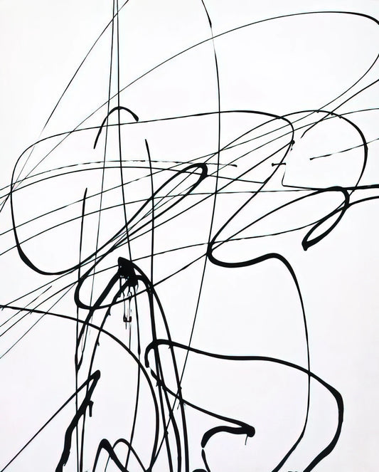 Hans Hartung Painting: The Abstract Pioneer of Gestural Expression - Untitled T1989-A3 - 1989 by Hans Hartung