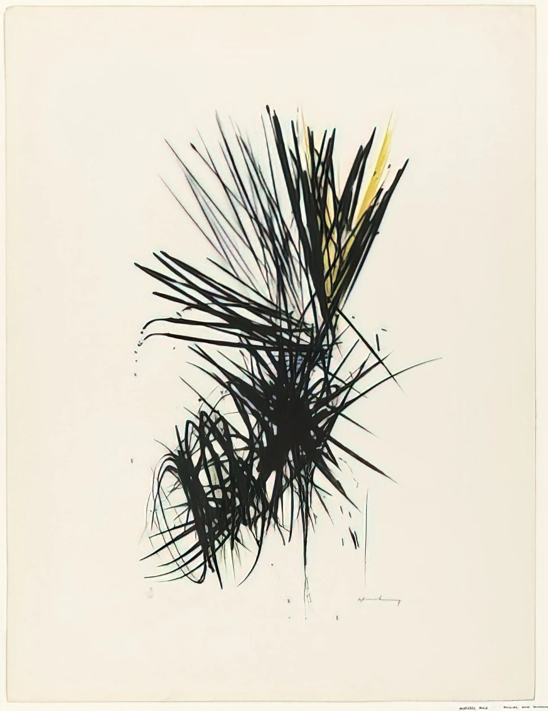 Hans Hartung: The Master of Lyrical Abstraction and His Enduring Legacy - Untitled L 12 - 1957 by Hans Hartung