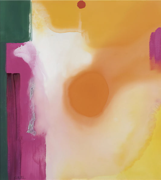 Helen Frankenthaler Artwork: A Legacy of Color, Soak-Stain, and Lyrical Abstraction - Bullseye - 1989 by Helen Frankenthaler