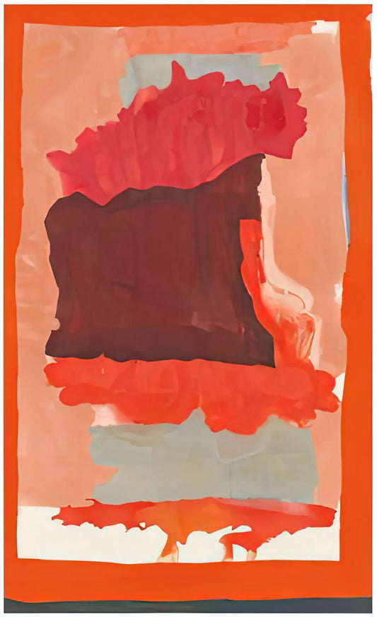 Helen Frankenthaler Paintings: The Soak-Stain Pioneer Who Transformed Abstract Expressionism - Cape Orange, 1964- by Helen Frankenthaler