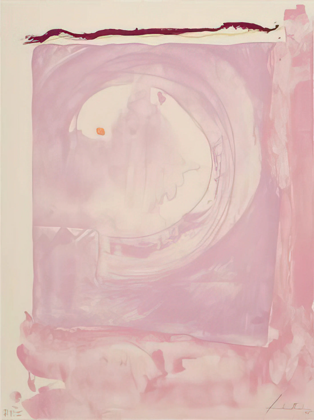 Helen Frankenthaler Pouring Paint: The Revolutionary Soak-Stain Technique That Changed Abstract Expressionism - Reflections IX - 1995 by Helen Frankenthaler