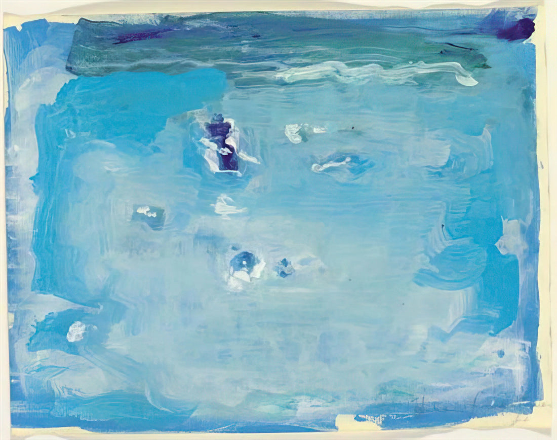 Helen Frankenthaler (1928-2011): The Revolutionary Soak-Stain Innovator of Abstract Expressionism - Untitled - Color Field Painting, Lyrical Abstraction by Helen Frankenthaler