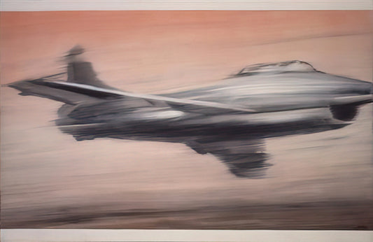 Heni Gerhard Richter: The Collector's Guide to Richter's Townscapes and Abstract Masterpieces - JET FIGHTER 1963 by Gerhard Richter