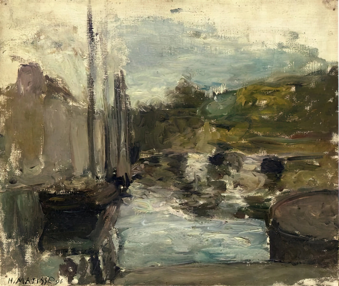 Henri Matisse Impressionist Paintings: A Misunderstood Connection - BRITTANY ALSO KNOWN AS BOAT 1896 by Henri Matisse
