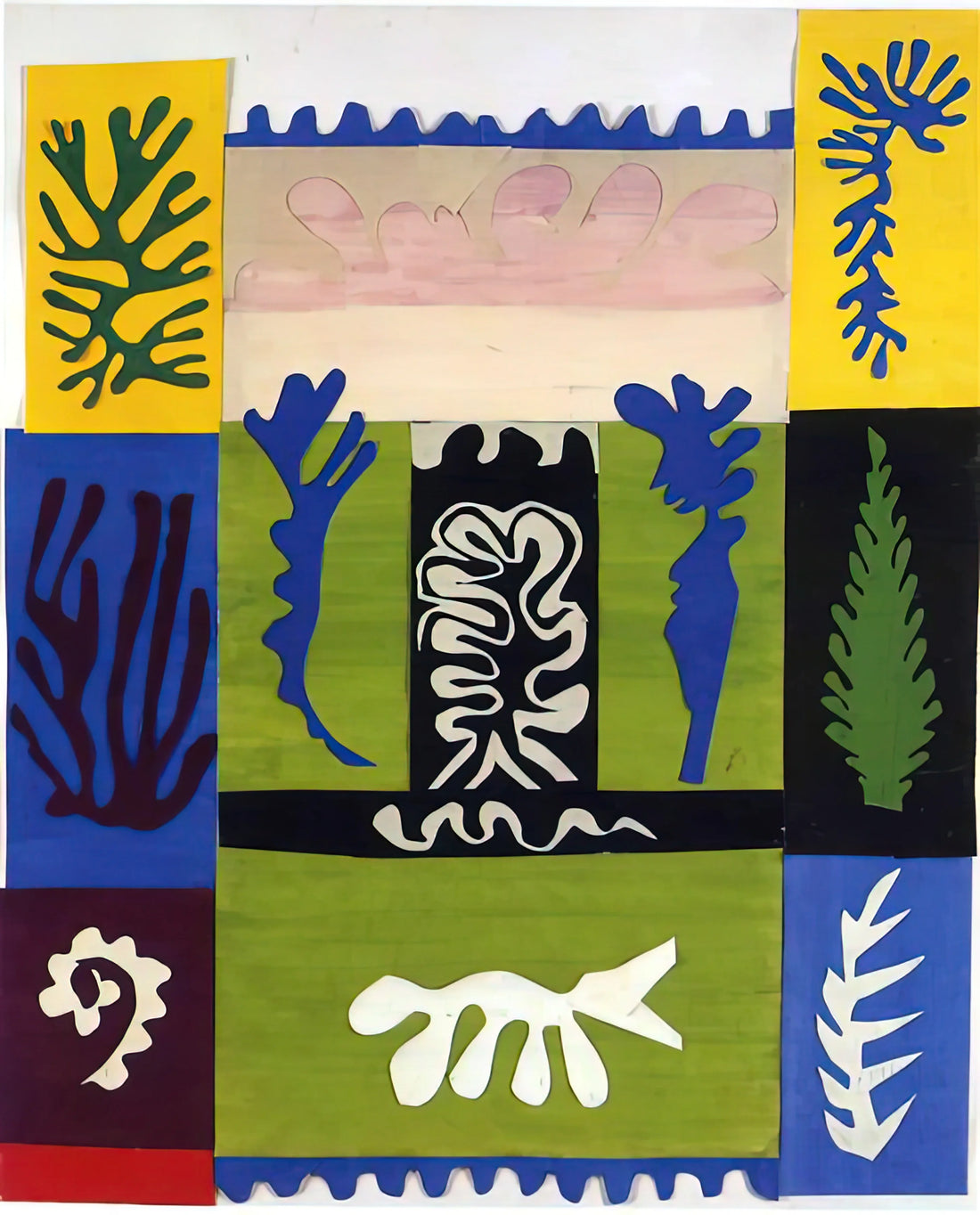 Henri Matisse Landscape Prints: A Journey Through Color, Form, and Modernist Vision - CUT OUTS 5 by Henri Matisse