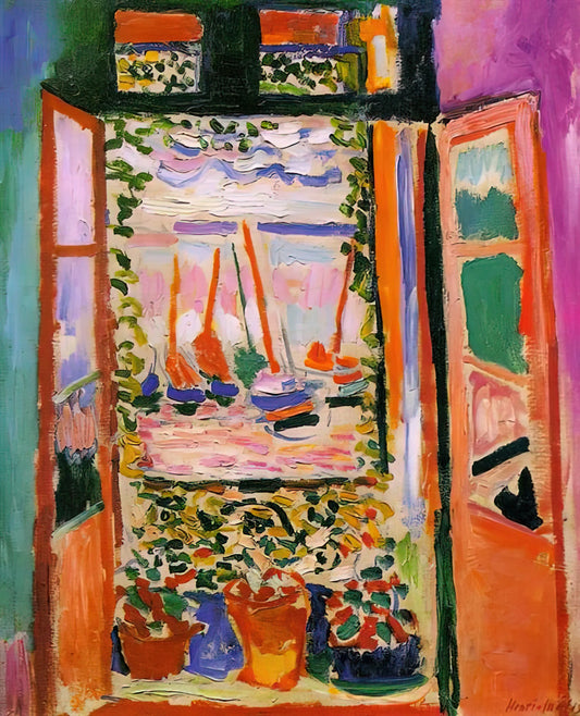 Henri Matisse Mural: The Master's Monumental Works and Their Lasting Influence - OPEN WINDOW COLLIOURE 1905 by Henri Matisse