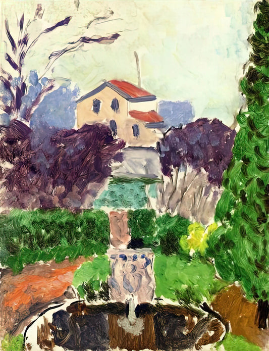 Henri Matisse Paper Art: The Revolutionary Cut-Outs That Redefined Modernism - THE ARTIST S GARDEN AT ISSY LES MOULINEAUX 1918 by Henri Matisse