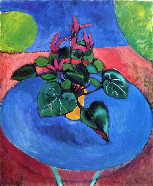 Henri Matisse Portrait Paintings: A Journey Through Color, Line, and Modernist Expression - CYCLAMEN POURPRE 1912 by Henri Matisse