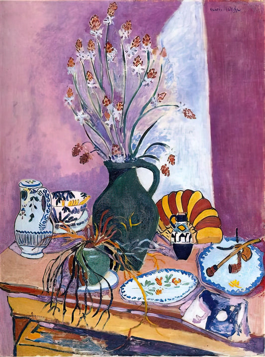 Henri Matisse PowerPoint: How to Create Art Presentations with Fauvist Masterpieces - STILL LIFE WITH FLOWERS by Henri Matisse