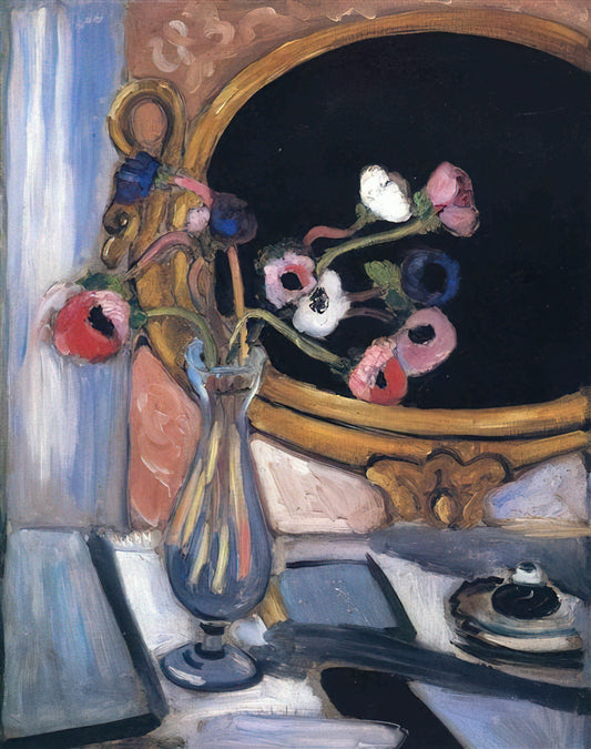 Henri Matisse Still Life: A Master's Revolutionary Approach to the Everyday - ANEMONE AND MIRROR 1920 by Henri Matisse