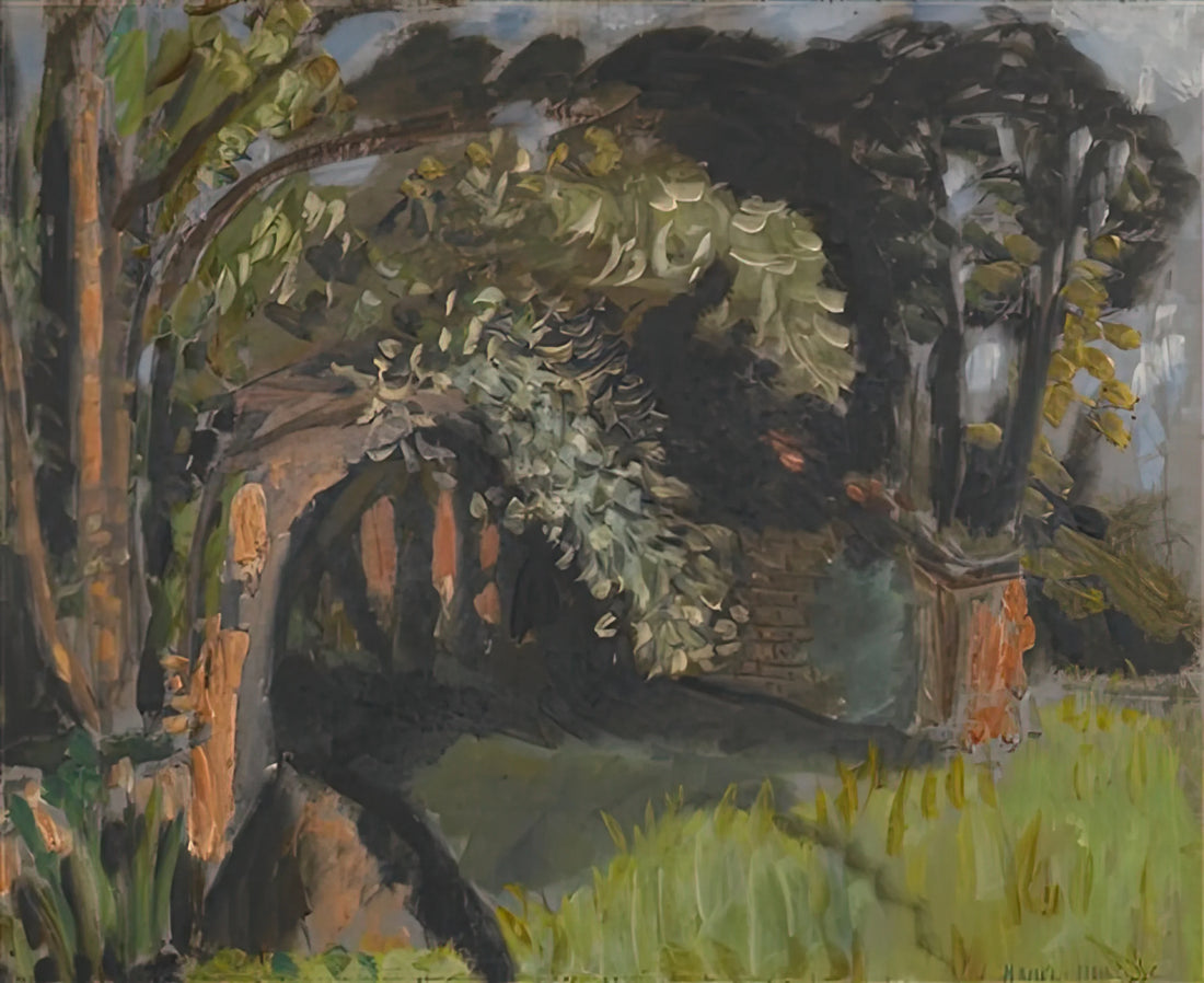 Henri Matisse Textiles: The Fabric of Modern Art and Decorative Innovation - PAYSAGE A MAINTENON 1918 by Henri Matisse