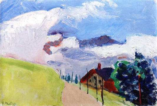 Henri Matisse The Open Window Print: A Gateway to Fauvist Color and Modernist Vision - SWISS LANDSCAPE 1901 by Henri Matisse