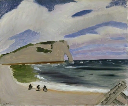 Henri Matisse The Snail Print: A Masterpiece of Color and Form in Modern Art - WOMEN ON THE BEACH ETRETAT 1920 by Henri Matisse