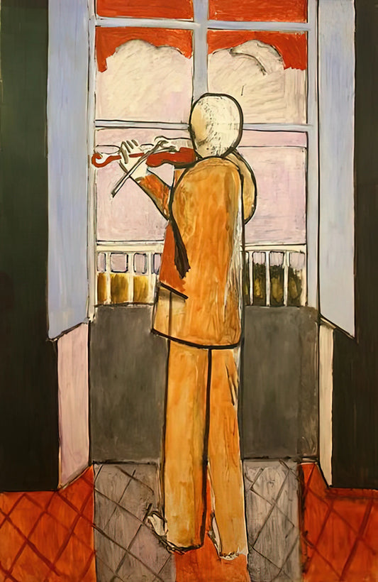 Henri Matisse and André Derain: The Revolutionary Friendship That Created Fauvism - THE VIOLINIST AT THE WINDOW 1918 by Henri Matisse