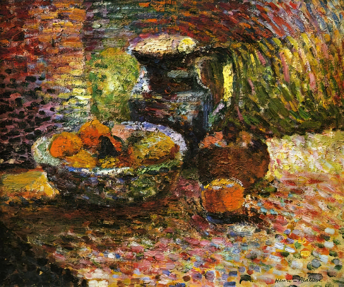 Henri Matisse at Centre Pompidou: A Curator's Guide to the Master of Color - STILL LIFE WITH PITCHER AND FRUIT by Henri Matisse