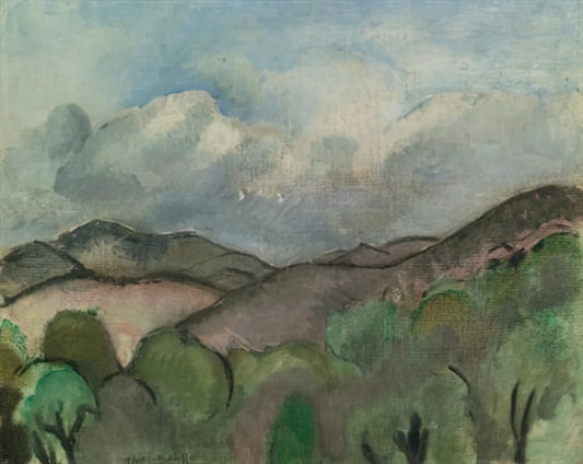 Henri Matisse in the 1920s: The Decade of Decorative Mastery and Artistic Transformation - LE MONT CHAUVE A NICE 1918 by Henri Matisse