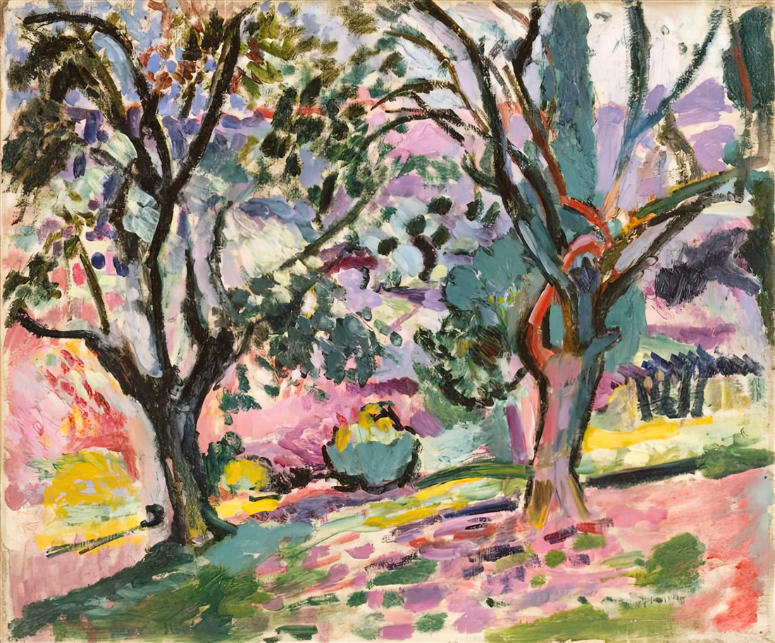 Henri Matisse: Master of Color, Form, and Modern Art - OLIVE TREES AT COLLIOURE 1906 by Henri Matisse