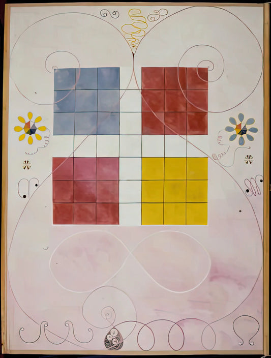 Hilma af Klint Catalog: Decoding the Pioneering Visionary's Abstract Universe - DE TIO ST RSTA N 10 ALDERDOMEN 1907 by Hilma af Klint
