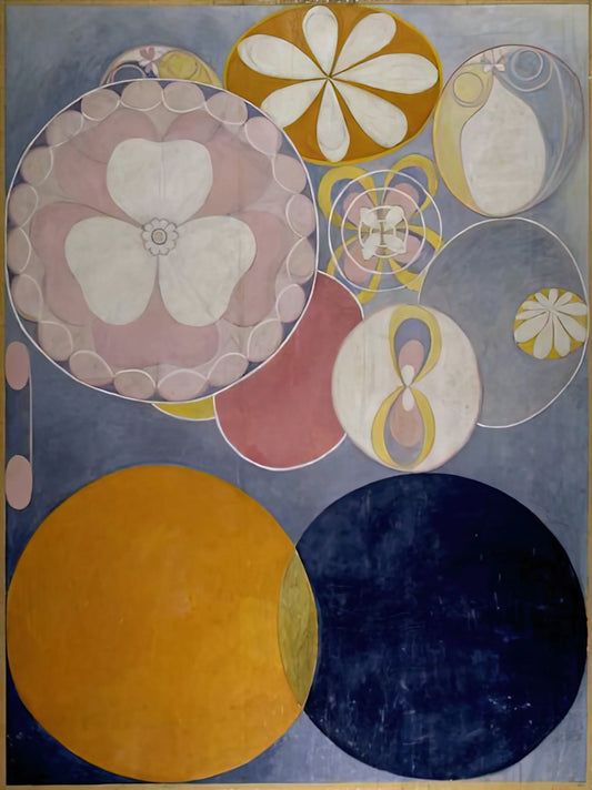 Hilma af Klint at the Guggenheim: A Pioneering Visionary's Triumphant Return - DE TIO ST RSTA N 2 BARNAALDERN 1907 by Hilma af Klint