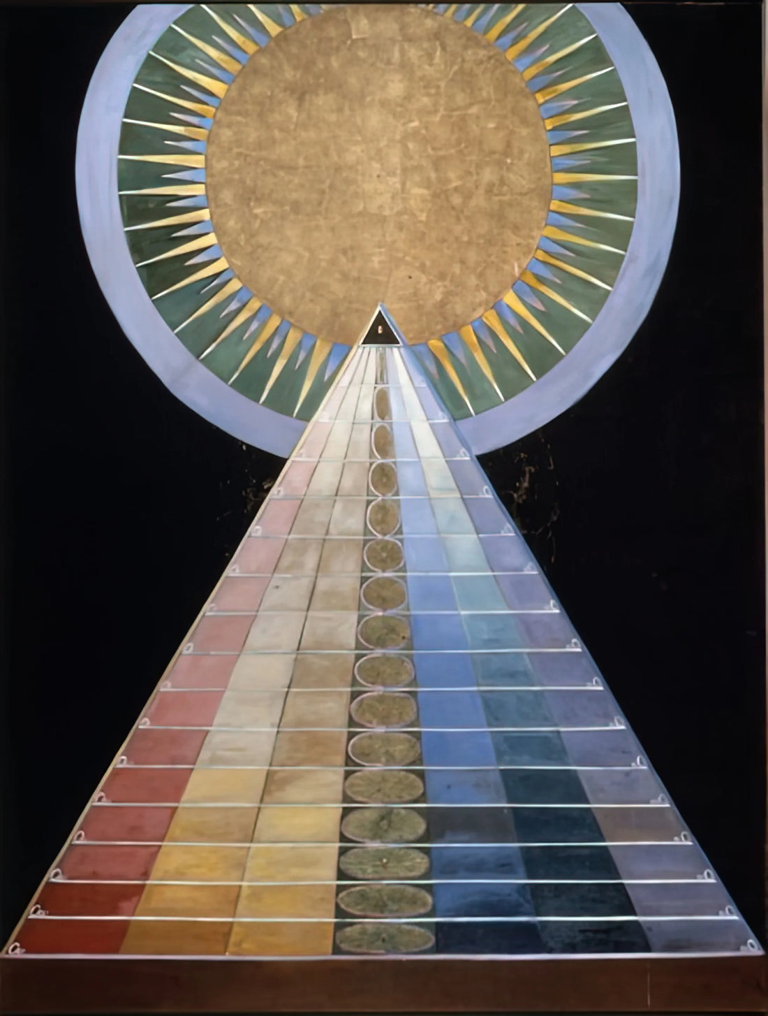 Hilma af Klint: The Complete Catalogue Raisonné Volumes I-VII - A Collector's Guide - ALTAR PAINTING 1915 by Hilma af Klint