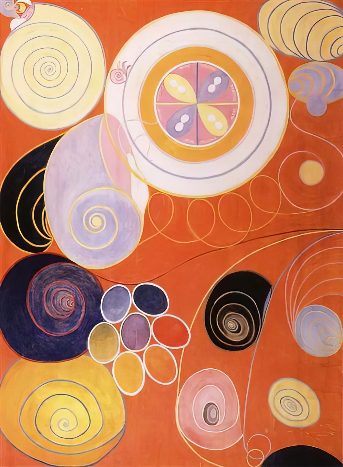 Hilma af Klint: The Pioneering Artist Who Painted the Unseen - THEY TENS MAINSTAY IV 1907 by Hilma af Klint
