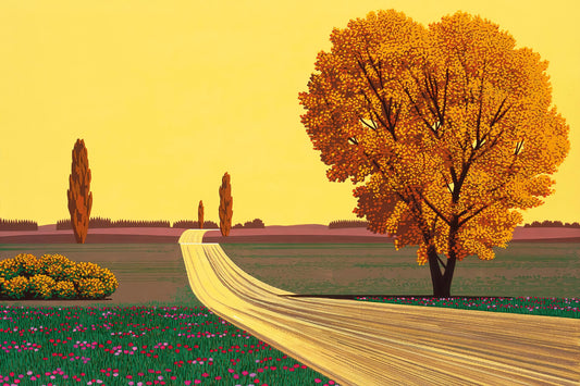 Hiroshi Nagai: The Visionary Artist Behind the Iconic Vaporwave Aesthetic - Autumn by Hiroshi Nagai